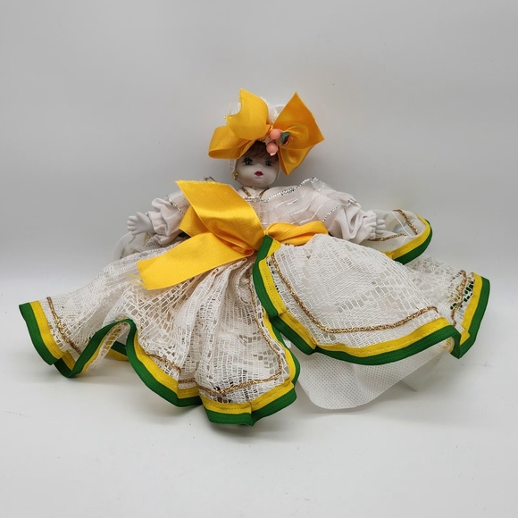 Vintage International Porcelain Doll in Traditional Costume - Picture 2 of 11